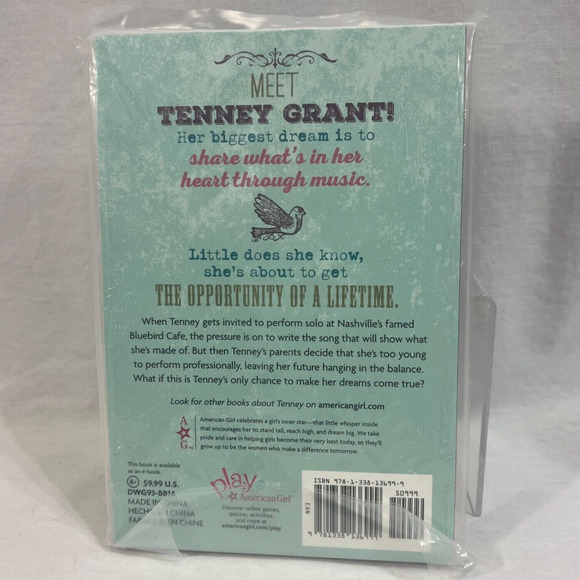 American Girl Doll Tenney Meet Book Soft Cover 2017 Retired NEW Sealed - Picture 2 of 2